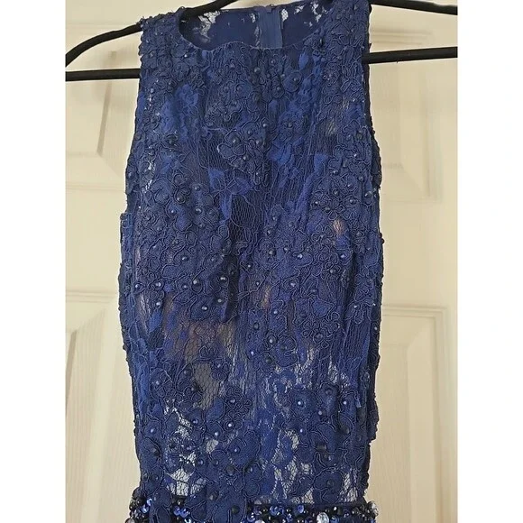 MAC Duggal Lame Mermaid Gown MSRP $499 Size 6 - Picture 7 of 7